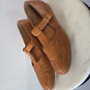 Rockport Tan Leather Loafers Size 8 NARROW